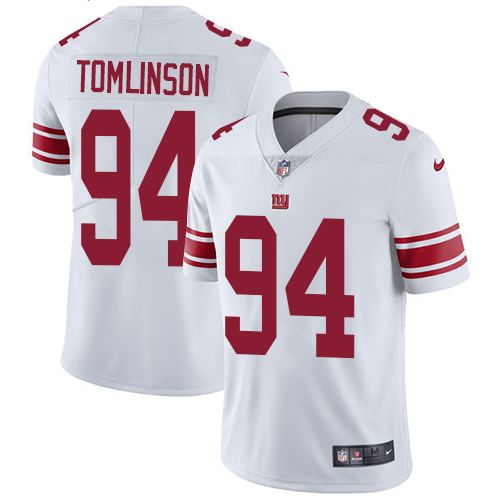 Nike Giants #94 Dalvin Tomlinson White Men's Stitched NFL Vapor Untouchable Limited Jersey